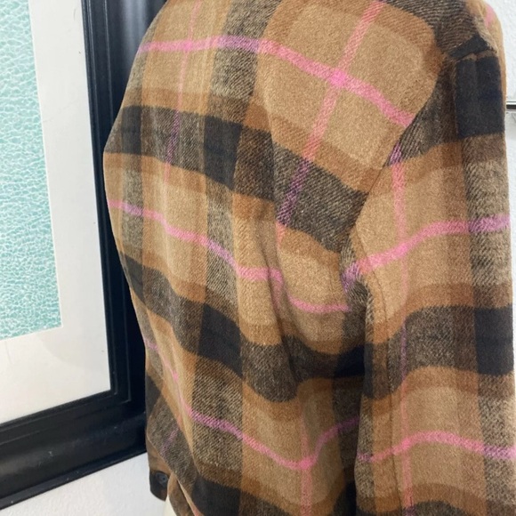 BB Dakota by Steve Madden Women's Size XS Long Sleeve Boxy Shacket Brown - Picture 3 of 5